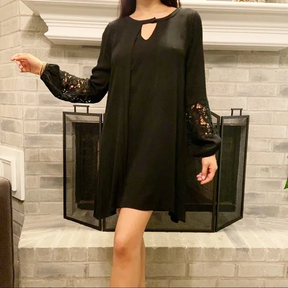 Pqla Dresses | Black Boho Summer Crochet Dress | Color: Black | Size: M | Jengd's Closet Pqla Dresses | Black Boho Summer Crochet Dress | Color: Black | Size: M | Jengd's Closet